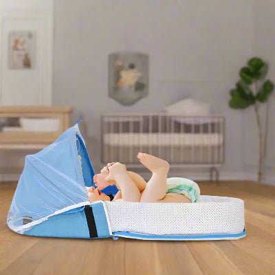 Berceau de Voyage - BabyNest™ - Bleu - Monde Des Bébés