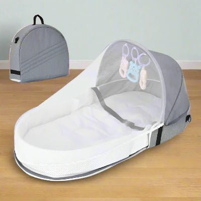 Berceau de Voyage - BabyNest™ - Gris - Monde Des Bébés