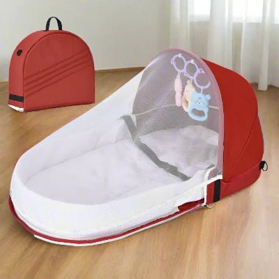 Berceau de Voyage - BabyNest™ - Rouge - Monde Des Bébés