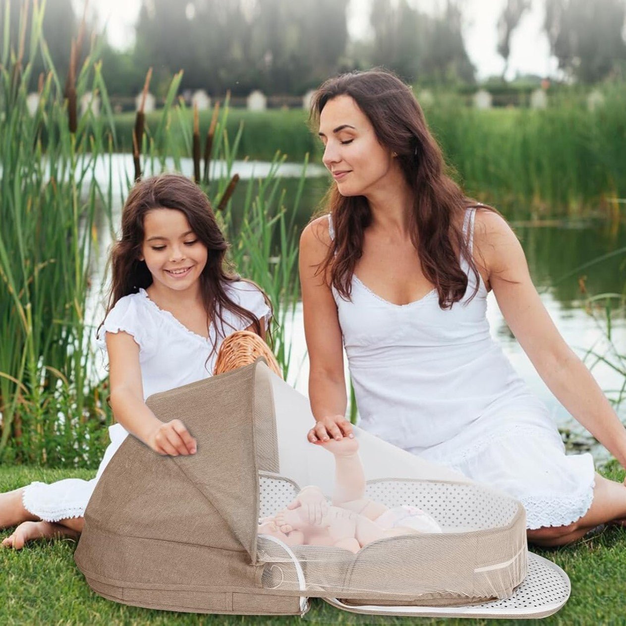 Lit Bebe Pliable - CozyNest™ - Kaki - Monde Des Bébés